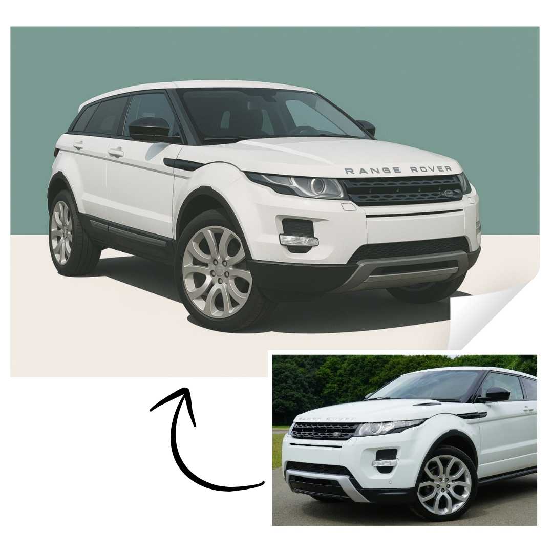 Dein Auto als Kunstwerk - Leinwand, Poster oder Acrylglas