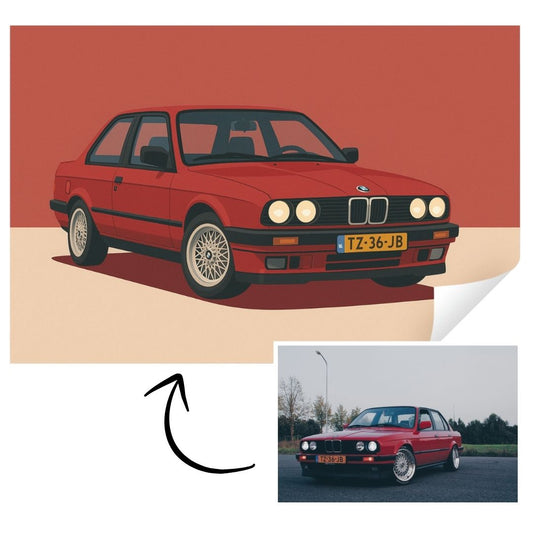 Dein Auto als Kunstwerk - Leinwand, Poster oder Acrylglas
